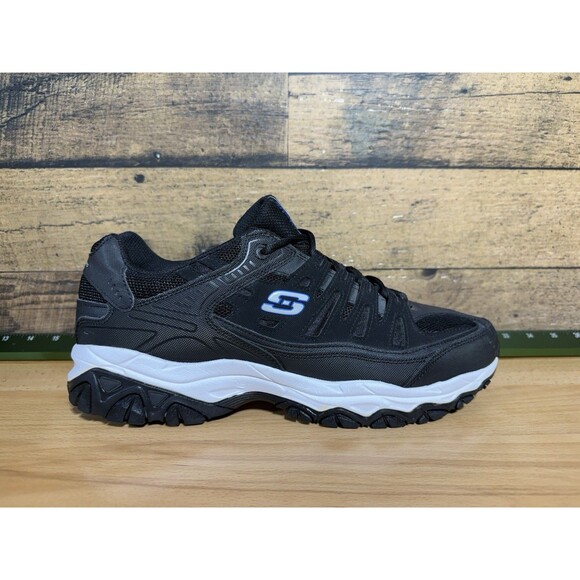 ?Men\'s Skechers After Burn Athletic Comfy Casual Shoe Black 50125 12 EXCELLENT main image 4